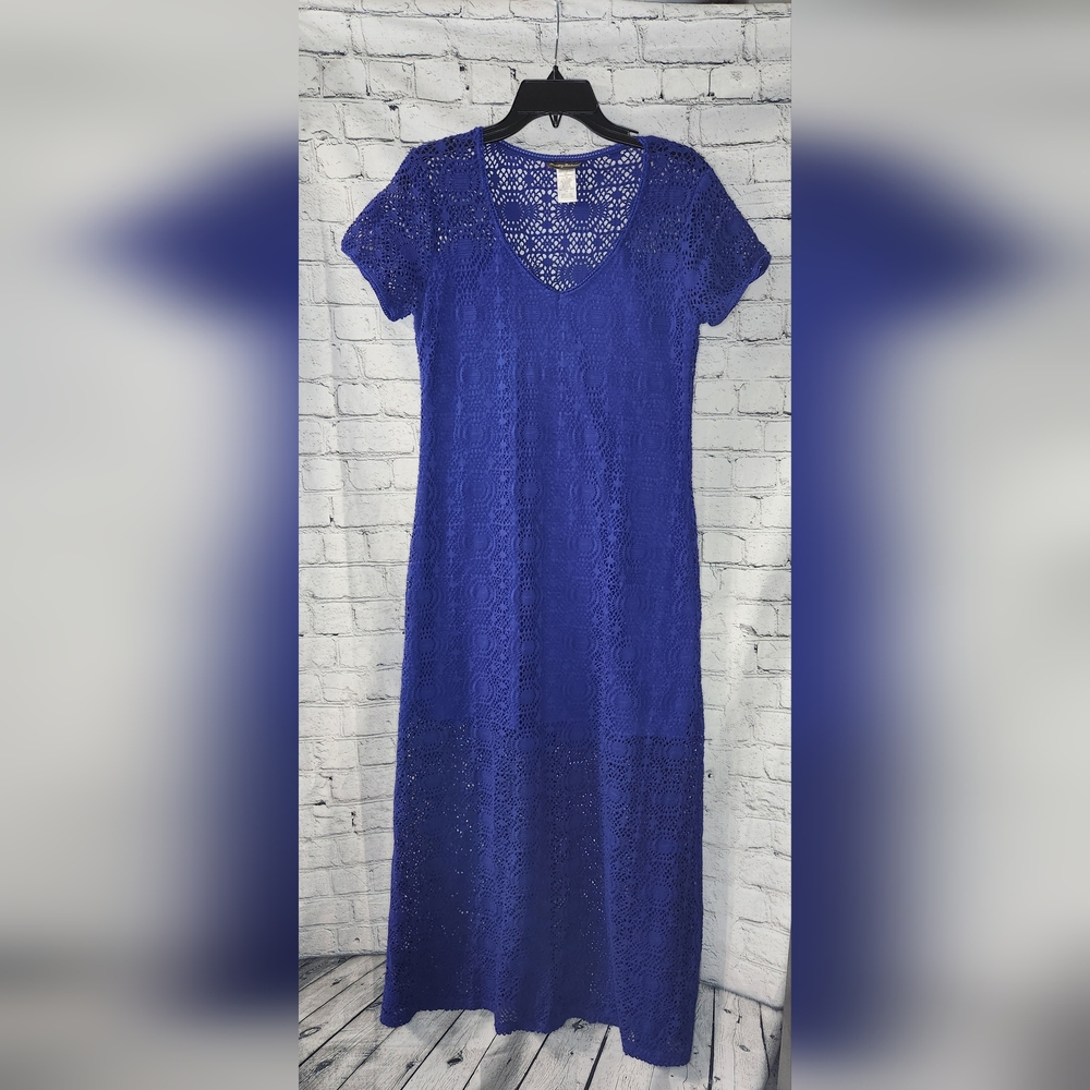 Tommy Bahama Crochet Lace Maxi Dress Size Medium